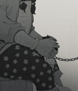 1boy 1girls age_difference ass back_tattoo bad_end beard belly black_hair body_hair breasts captured captured_heroine chain_leash chains clothed_male_nude_female cock_sleeve collar cum cum_in_mouth cum_overflow deepthroat facial_hair fat fat_male fellatio female genderswap genderswap_(mtf) hairy hands_on_another's_face head_grab heart heart_tattoo height_difference highres implied_fellatio jewelry k84612 larger_male leash leg_hair male marshall_d_teach mature_male nail_polish nude older_male one_piece open_clothes oral pants penis pirate plunger_position prisoner restrained ring rule_63 sex sex_slave short_hair shoulder_tattoo sitting size_difference smaller_female smaller_male stomach straight tattoo trafalgar_law trafalgar_law_(female)