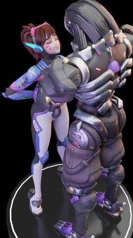 1boy 1girls 3d activision android asian asian_female ass big_breasts bigger_male blizzard_entertainment bottom_heavy breasts bust busty chest curvaceous curvy curvy_figure d.va d.va_(overwatch_2_suit) female female_focus hana_song hips hourglass_figure human human/robot korean korean_female large_breasts larger_male legalshotax3 legs light-skinned_female light_skin lips machine male mature mature_female mechanical nishikt omnic overwatch overwatch_2 ramattra robot robot_boy shorter_female slim_waist straight taller_male thick thick_legs thick_thighs thighs top_heavy voluptuous waist wide_hips