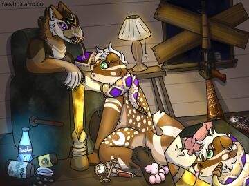 animal_genitalia animal_penis asphyxiation black_footed_cat canid canine canine_genitalia canine_penis canis constricted constricted_breathing constricting coyote domestic_cat eyebrowless facial_piercing fallout fallout_new_vegas felid feline felis genitals hi_res hybrid knot lip_piercing male mammal maximum_(raevi10) night_stalker_(fallout) nightstalker_(raevi10) penis piercing pit_viper raevi10 rattle_(anatomy) rattlesnake reptile scalie scottish_fold snake snakebite_piercing tail