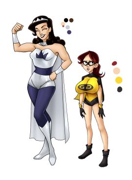 1girls audrey_page female golden_girl saburox sarah_sterling silver_queen_(the_developing_adventures_of_golden_girl) tagme the_developing_adventures_of_golden_girl