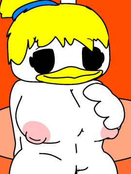 2024 2d 2d_(artwork) 2d_artwork anthro areola areolae avian beak big_breasts bird black_eyes blonde blonde_female blonde_hair breasts butters_starch chicken chicken_girl chuck_e_cheese_(franchise) cute digital_art digital_drawing_(artwork) digital_media_(artwork) female furry furry_female galliform gallus_(genus) hand_on_breast helen_henny mascot phasianid ponytail simple_background smile solo white_feathers yellow_hair