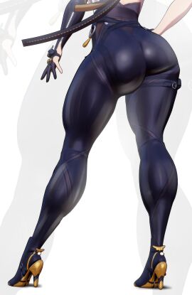 1girls 3d ass ass_focus big_ass bottom_heavy clothing evelyn_chevalier fat_ass female female_only huge_ass large_ass long_legs png rear_view sala3d solo thick_ass thick_thighs thunder_thighs wide_hips zenless_zone_zero