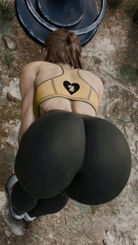 1female 1girls 3d ai_assisted animated ass ass_focus athletic athletic_female blender_(software) brown_hair ellie_(the_last_of_us) ellie_williams female female_only fit fit_female large_ass muscles muscular pants red_l short_hair sneakers solo solo_female sports_bra sportswear tagme the_last_of_us the_last_of_us_2 toned toned_female video