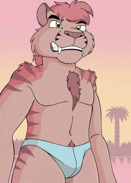 blue_briefs briefs bulge furry male male_only muscular muscular_male sprucehammer underwear