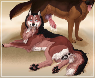 4_toes after_fellatio after_oral after_sex after_vaginal anatomically_correct anatomically_correct_anus anatomically_correct_genitalia anatomically_correct_penis anatomically_correct_pussy animal_genitalia animal_penis animal_pussy anus black_body black_fur black_nose black_pawpads black_pussy blue_eyes bodily_fluids brielle_(wolffylegend) brown_body brown_fur canid canine canine_genitalia canine_penis canine_pussy canis claws cum cum_drip cum_in_mouth cum_in_pussy cum_inside cum_on_face cum_on_penis cum_on_tongue digitigrade domestic_dog dorosheva-e dripping duo erection faceless_character faceless_male fangs feet female female_focus feral feral_on_feral fluffy fluffy_tail fur genital_fluids genitals german_shepherd herding_dog intraspecies knot looking_back lying male male/female mammal multi_nipple multicolored_body multicolored_fur nipples on_side open_mouth oral pastoral_dog pawpads paws penis pussy quadruped red_body red_fur saliva sex simple_background solo_focus tail teeth thomas_(ragnar9th) toe_claws toes tongue tongue_out two-tone_body white_body white_fur wolf