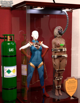 1girls 3d blonde_hair bound bound_arms bound_legs completely_naked completely_nude dc dc_comics female female_only full_body injustice_2 kara_danvers kara_zor-el mannequin nude nude_female solo supergirl supergirl_(injustice) superheroine superman_(series) thejpeger trophy_case unconscious unconscious_female