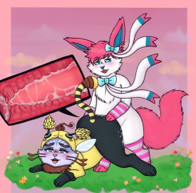 all_fours animal_genitalia animal_penis anonymous_artist arthropod ass balls bee big_ass big_balls big_butt big_penis blush bodily_fluids canid canine canine_genitalia canine_penis clothed clothing cum cum_drip cum_in_pussy cum_in_uterus cum_inside cum_on_ass cum_on_butt digital_media_(artwork) doggy_style dripping duo ear_piercing eeveelution erection facial_piercing female female_penetrated feral feral_on_feral feral_penetrated feral_penetrating feral_penetrating_feral from_behind_position fur generation_6_pokemon genital_fluids genitals hair hand_on_ass hand_on_butt hi_res huge_ass huge_balls huge_butt huge_cock hymenopteran insects internal internal_vaginal knot league_of_legends legwear looking_pleasured male male/female male_penetrating male_penetrating_female mammal nintendo open_mouth penetration penis piercing pink_hair pokemon pokemon_(species) pussy ribbons riot_games sex simple_background smile smoothie_(sylveon) stockings sylveon tail thick_thighs tongue uterus vaginal_penetration white_body wide_hips x-ray_view yellow_body yuumi_(lol)