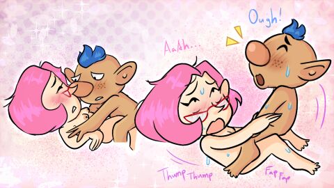 alien alph_(pikmin) brittany_(pikmin) female koppaite male missionary naked pikmin sensual sex