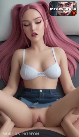 1boy absurd_res ai ai_art ai_generated animated arm_up armpits bed black_skirt bra breast_grab breasts brown_eyes clothing_aside collarbone cum cum_in_pussy erection female grabbing hi_res high_quality high_resolution highres k-pop kpop_demon_hunters lingerie lips looking_at_viewer lying mature_female medium_breasts mira_(kpop_demon_hunters) missionary myaiwaifu69 nipples on_back open_mouth original panties panties_aside penis pillow pov purple_hair pussy realistic rumi_(kpop_demon_hunters) sex skirt solo_focus sound sound_edit spread_legs straight tagme uncensored underwear vaginal_penetration video watch white_bra white_panties wristwatch zoey_(kpop_demon_hunters)