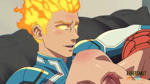 2d 2d_animation animated ashersmut blonde_hair blowjob fellatio gay handjob human_torch human_torch_(marvel_rivals) johnny_storm marvel marvel_rivals mask masked masked_male masturbation oral peter_parker sound spider-man spider-man_(marvel_rivals) sucking sucking_penis tagme video voice_acted yaoi