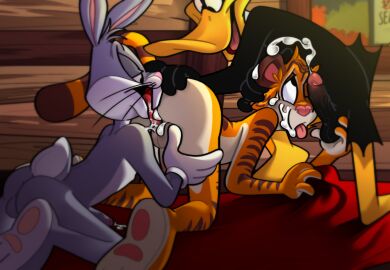 2024 after_anal anal anatid anseriform anthro anthro_on_anthro ass avian balls barefoot bird black_body black_feathers bodily_fluids brown_body brown_fur buckteeth bugs_bunny clothing cum cum_in_ass cum_inside cum_on_face daffy_duck duck ejaculation erection feathers feet felching felid fur gay genital_fluids genitals gloves gloves_only grey_body grey_fur group group_sex hairlessboyblunder handwear handwear_only hi_res lagomorph leporid licking licking_ass licking_cum looney_tunes male mammal mostly_nude multicolored_body multicolored_fur nude oral orange_body orange_fur pantherine penis rabbit rimjob rimming sex soles tan_body tan_fur teeth threesome tiger trio two-tone_body two-tone_fur warner_brothers white_body white_fur