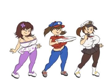 1girls 3girls ai ai_animation ai_generated ass big_ass big_breasts big_butt breasts captain_cori_(papa_louie) clothing female female_only flipline_studios full_body gigantic_breasts jm_bull_64 joy_(papa_louie) papa_louie penny_(papa_louie) tagme video video_games yoli