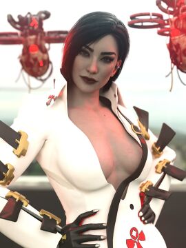 1girls 3d adriana_imai ass big_ass big_breasts breasts bust busty curvy dbd dead_by_daylight female hips hourglass_figure light-skinned_female light_skin slim_waist the_skull_merchant thick thick_hips thick_legs thick_thighs thighs top_heavy voluptuous waist wide_hips word2
