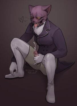 cum cumming cumming_from_masturbation darkpetrichor fear_and_hunger fear_and_hunger:_termina fhgachagaza furry furry_only male masturbation petrichor_crown pocketcat purple_fur saliva saliva_drip sitting sitting_on_floor solo_anthro solo_male thigh_boots tongue tongue_out white_boots