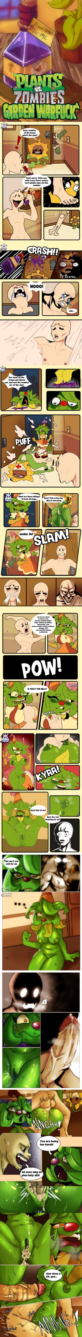 1boy 2girls bald balloonie_(rotten_pera) big_breasts boom_balloon_flower breasts clown clown_girl color comic cum cum_in_pussy dialogue digital_media_(artwork) dubious_consent english english_text female funny heart-shaped_pupils humanoid humor light_skin lol_osea_oh_my_god_en_plan_holy_shit male mating_press meme penis plant plant_girl plants_vs_zombies pussy rotten_pera sex shaded slipping sunflower_(pvz) transformation vaginal_penetration veiny_penis