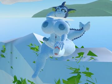 3d 3d_(artwork) arm_behind_head arm_on_leg balls ballsack belly_button big_areola big_areolae breasts curvy curvy_female curvy_figure eeveelution erect_penis erection female foot_fetish furry furry_female furry_futa furry_only futa_only futanari high_quality intersex lake large_penis leg_out leg_up looking_at_viewer looking_seductive massive_breasts mommy mommy_kink moss nipples ocean ocean_background penis pokemon pokemon_(species) rec_room recroom recroom-nsfw rock rocks shaded sitting sitting_on_rock syntholsoul vaporeon vaporeon_tail