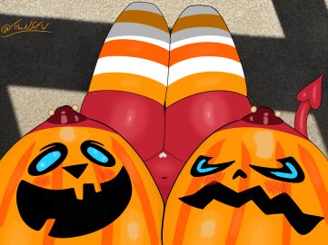 2025 absurd_res areola artist_name barbell_piercing belly big_breasts blue_eyes bodypaint bottomless bottomless_female bottomless_humanoid bouncing_breasts breast_focus breasts clothed clothing costume curvy_figure demon detailed detailed_background exposed exposed_breasts exposing female first_person_view footwear glistening glistening_body glistening_breasts glistening_nipple_piercing glistening_nipples glistening_skin glistening_tail glistening_thighs gold_piercing grey_hair grey_pubes hair half_naked halloween halloween_2025 halloween_costume heart_pubes heart_symbol hi_res highlights_(coloring) holidays hourglass_figure huge_breasts humanoid jack-o'-lantern jewelry legwear long_tail looking_down monochrome multicolored_clothing mythological_creature mythology navel nipple_barbell nipple_piercing nipple_slip nipples not_furry nude nude_female nude_humanoid paint painted_breasts piercing presenting presenting_breasts pubes public public_exposure public_nudity raxaya red_areola red_body red_breasts red_nipples red_skin seductive signature socks solo solo_focus spade_tail squish stockings stylized_pubes succubus tail tailed_humanoid teasing teasing_viewer text thick_thighs thigh_highs tibunsfw topless topless_female topless_humanoid undressed voluptuous voluptuous_female voluptuous_humanoid white_hair white_pubes wide_hipped_female wide_hipped_humanoid wide_hips