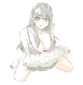 1girls cleavage female female_only human on_knees solo spy_x_family yor_briar yor_forger