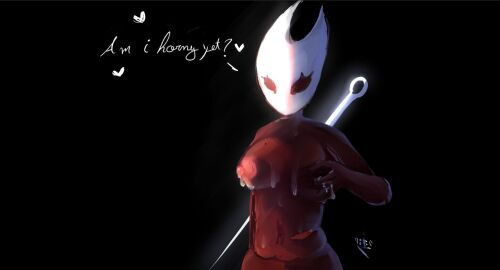 female hollow_knight hollow_knight:_silksong hornet_(hollow_knight) low_effort milking nipples nude nude_female