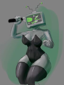 1girls 2d ass bunnysuit cum female handjob humanoid omegatronic robot robot_girl robot_humanoid screen_face solo team_fortress_2 tights tv_head what