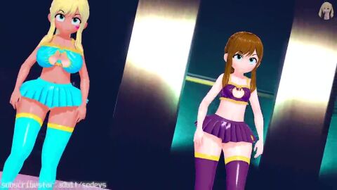 2girls 3d 3d_animation 3d_model a_hat_in_time alternate_hair_color animated aqua_bra aqua_panties ass_focus big_ass big_breasts blonde_female blonde_hair blue_eyes bra brown_hair buttocks dance dancing dat_ass female female_focus female_only flat_chest gyaru hat_adult hat_kid huge_ass light-skinned_female light_skin long_hair longer_than_30_seconds longer_than_one_minute looking_at_viewer mmd music music_video naked naked_female nude nude_female panties ponytail purple_bra purple_panties scenario small_breasts smile smiling smiling_at_viewer socks sodevs tagme tanned tanned_female thick_ass thick_thighs undressing undressing_between_scenes undressing_together video wide_hips