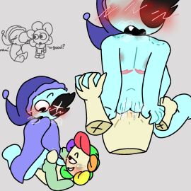 after_sex astro_(dandy's_world) bite_mark_on_shoulder blue_blanket blush cuntboy cuntboy/male dandy's_world dandy_(dandy's_world) flower gay intersex l3xi_nvm looking_down_at_penis male mastectomy_scar moon no_sound penetration penile penile_penetration penis penis_in_pussy pussy pussy_juice self_upload sex stomach_bulge vagina vaginal vaginal_penetration vaginal_sex