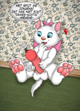 anthro berlioz dickgirl feline female futanari giantess intersex large_penis male marie_(aristocats) penis toulouse trio white_fur young