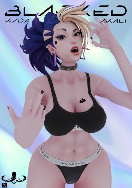1girls 3d akali armpits artist_name ass athletic athletic_female big_breasts blacked blacked_clothing blonde_hair blowjob_gesture blue_background blue_eyes blue_hair breast_tattoo breasts choker clothed clothing collar ear_piercing earrings face_tattoo female female_only gino_cano_(artist) huge_ass huge_breasts humiliation k/da_all_out_akali k/da_all_out_series league_of_legends long_hair looking_at_viewer middle_finger multicolored_hair open_mouth ponytail purple_hair qos qos_tattoo queen_of_spades riot_games self_upload solo solo_female sports_bra sportswear tattoo thick tied_hair voluptuous wide_hips