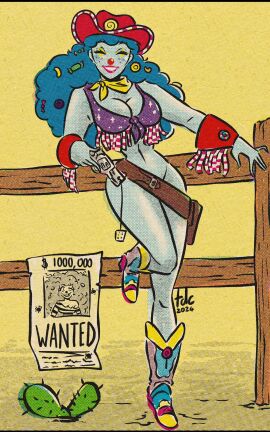 1girls ass belt big_ass big_breasts blue-skinned_female blue_body bottomless breasts bust busty casual clown clown_girl curvaceous curvy curvy_figure digital_media_(artwork) female female_focus firearm footwear handgun hips hourglass_figure huge_ass huge_breasts human large_ass large_breasts legs light-skinned_female light_skin mature mature_female original original_character pale_skin popsy_the_clown revolver slim_waist thedarkcartoon thick thick_hips thick_legs thick_thighs thighs top_heavy voluptuous waist weapon wide_hips