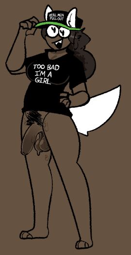 1dickgirl 1futa animal_humanoid balls big_penis black_clothing black_topwear bodily_fluids body_hair bottomless breasts canid canid_humanoid canine canine_humanoid clothed clothing dark_body dark_skin dickgirl dog_ears dog_humanoid dog_tail english_text eyewear feet foreskin futa_only futanari genital_fluids genitals glasses happy_trail hi_res homestuck humanoid humanoid_genitalia humanoid_penis intersex jade_harley mammal mammal_humanoid mostly_nude ms_paint_adventures penis pubes round_glasses saggy_balls simple_background smile smooth_balls smooth_penis solo standing text text_on_clothing topwear trans_woman uncircumcised unretracted_foreskin xenopavilia