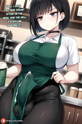 1futa ai_generated armpits ass balls barista big_ass big_balls big_breasts big_butt big_penis breasts cock coffee coffee_cup cum_in_drink curvy curvy_figure curvy_futa dialogue dickgirl embarrassed english_text futa_only futanari hairy_armpits hips hourglass_figure huge_balls huge_cock hung hung_futa iced_latte_with_dick_milk intersex light-skinned_futa light_skin looking_at_viewer luvnari penis pubic_hair showing_penis solo solo_focus solo_futa starbucks talking_to_viewer tan_body tanned tanned_skin voluptuous voluptuous_futa