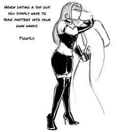 1boy 1girls black_and_white boot_fetish boots breasts celera_prime couple couple_(romantic) couple_sex cute dominant_female dominatrix domme domme_girl_and_gamer_boy elbow_gloves english english_text female femdom femdom_caption footwear funny gamer gaming gaming_headset gaming_while_penetrated gentle_femdom gloved_handjob gloved_hands gloves goth_girl goth_girl_and_gamer_boyfriend handjob high_heel_boots high_heels kissing latex latex_boots latex_gloves leather leather_boots leather_gloves long-haired_female long_hair making_out male meme monochrome olivia_(celera_prime) original original_character original_characters patent_boots romantic romantic_couple shoe_fetish shoes skirt submissive_male thigh_boots thighhigh_boots thighhighs thighs