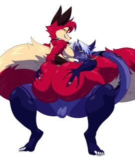 2024 absurd_res alpha_channel anal anal_sex anthro ass ass_grab balls big_ass big_butt big_tail butt_grab canid canine cheese_cake clenched_teeth dragon duo eastern_dragon entwined_tails fabian_(zoophobia) fox genitals hand_on_ass hand_on_butt hi_res huge_ass huge_butt humanoid_genitalia male male/male mammal markings mythological_creature mythological_scalie mythology nipple_piercing nipples penetration piercing purple_body purple_scales red_fox scales scalie simple_background tail tail_coil teeth transparent_background true_fox yellow_eyes zen_(character) zoophobia