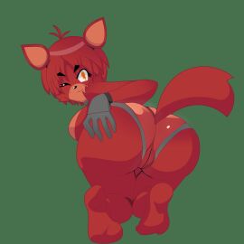 ass big_ass big_breasts big_butt breasts edit female five_nights_at_freddy's five_nights_in_anime fnia foxy_(fnaf) foxy_(fnia) pussy solo