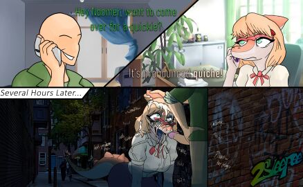 2sleepee absurd_res alley alley_sex anon_(snoot_game) anthro artist_name bald bedroom bent_over big_breasts biped blonde_hair blue_tongue bodily_fluids bone_frill bottomless bottomless_human bottomless_male bow_tie breasts cavemanon_studios cellphone clothed clothed_sex clothing colored comic confident cum cum_in_hair cum_on_face cum_on_shirt day dialogue dinosaur dirty_talk duo electronics english_text erection eyewear female fingers frill_(anatomy) fucked_silly genital_fluids genitals glans glasses goodbye_volcano_high green_eyes hadrosaurid hair hand_on_head head_grab hi_res holding_cellphone holding_object holding_phone holding_smartphone human humanoid_genitalia humanoid_hands humanoid_penis inside ko_op_(game_developer) long_tail looking_at_another looking_away looking_pleasured looking_up male male/female mammal medium_hair naomi_(gvh) night non-mammal_breasts open_mouth orange_body ornithischian ornithopod outside outside_sex parasaurolophus penis phone phone_call prehistoric_species red_bow_tie reptile scalie sex shaded shirt smartphone smug snoot_game spiked_tail spikes spikes_(anatomy) tail talking_to_another text time_skip tongue tongue_out topwear unimpressed white_body white_clothing white_shirt white_topwear window