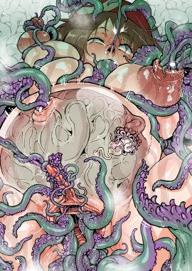 1girls ahemaru anal anal_insertion anal_sex ass blowjob breast_grab breast_squeeze breasts breasts_bigger_than_head breasts_out brutal cervical_penetration cervix clitoral_stimulation clitoris clitoris_pull creature_inside crying crying_with_eyes_open enlarged_clitoris eyes_rolling_back fallopian_penetration fallopian_tube_insertion fallopian_tubes female female_urethral_insertion fucked_senseless fucked_silly henriiku_(ahemaru) hi_res high_resolution may_(pokemon) mind_break mouthful navel navel_penetration nipple_penetration nipple_play nipple_tweak nipples nose_hook ovaries ovary_penetration pokemon pussy stomach_bulge stomach_deformation tentacle tentacle_in_anus tentacle_in_ass tentacle_in_mouth tentacle_in_navel tentacle_in_nipple tentacle_in_nose tentacle_in_pussy tentacle_in_urethra tentacle_monster tentacle_penetration tentacle_pit tentacle_rape tentacle_sex thick_thighs thighs urethra urethral_insertion urethral_penetration uterine_prolapse uterus uterus_penetration vagina vaginal_insertion vaginal_penetration vaginal_sex vaginal_urethral_insertion womb womb_penetration x-ray