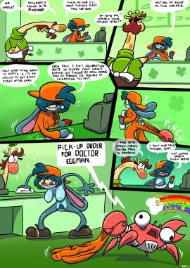 ass assisted_exposure boobs breasts comic crab crabmeat embarrassed embarrassed_nude_female enf female grudge_the_bunny gustava_the_giraffe nude oc pussy robot sonic_(series) stripped stripped_naked tagme theenfman tits torn_clothes unshaved_pussy