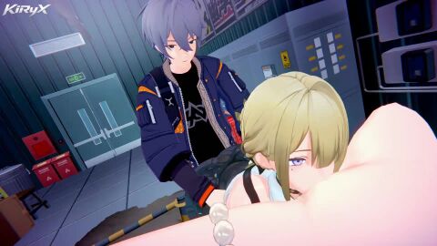 1boy 2girls 3d 3d_animation animated ass astra_yao bisexual_female blonde_hair bow braid choker clothed_female clothed_sex clothes_pull clothing cunnilingus doggy_style evelyn_chevalier female ffm_threesome hair_bun hoyoverse jellyfishjubilee jiggling_ass kiryx legs licking licking_pussy longer_than_10_seconds male mihoyo moaning moaning_in_pleasure nsfw_sonia_va purple_eyes sex sex_from_behind short_hair shorter_than_30_seconds sound tagme thighs threesome vaginal_penetration video wise_(zenless_zone_zero) zenless_zone_zero