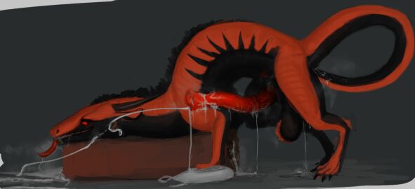 animal_genitalia animal_penis arched_back balls bodily_fluids breeding_mount claws condom corvidtree cum cum_drip cumshot dragon dripping ejaculation equine_genitalia equine_penis excessive_cum excessive_genital_fluids feral filled_condom flared_penis genital_fluids genitals hi_res horn lizard long_penis male masturbation musk mythological_creature mythological_scalie mythology orange_body penetration penis reptile scalie sexual_barrier_device solo tail tail_fetish tail_insertion tail_masturbation tail_play teeth tongue tongue_out torr_(corvidtree)
