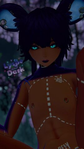 1boy 3d 3d_model abs accessories accessory alone bangs big_ears black_sclera blue_eyes chinchilla chinchilla_femboy choker collar curvaceous curvy dark dark-skinned_femboy dark-skinned_male dark_skin evening evil evil_eyes femboy fit flat_chest flat_chested front_view hand hands humanoid jewelry legs light_skin lines lipstick looking_at_viewer lyspe_after_dark male male_only markings mature meat_lines messy messy_hair narrow_pupils night nighttime nipple_piercing nipple_rings nipples outdoor_nudity outdoors outside piercing pose posing posing_for_picture posing_for_the_viewer purple_hair purple_skin short_hair skin_markings skinny slim snake_eyes solo solo_focus tattoo tattoos toned toned_body toned_male toned_stomach top_half tummy two-tone_hair two-tone_skin virtual_reality virtual_youtuber vrchat vrchat_avatar vrchat_media vrchat_model vtuber