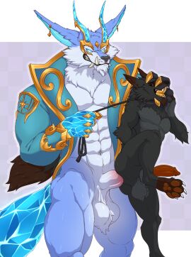 abs anal anal_sex anthro anthro_on_anthro anthro_penetrated anthro_penetrating_anthro balls biceps big_balls big_penis canid canine canis cataxdrk2020 erection fur furry gay gay_anal gay_sex humanoid_genitalia humanoid_penis league_of_legends male male/male male_nipples male_only mammal muscular muscular_anthro muscular_male nipples pecs penetration penis prestige_skin riot_games sex warwick werecanid werecanine werewolf winterblessed_series winterblessed_warwick_prestige_edition wolf