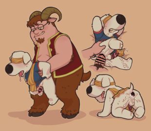 20th_century_fox 20th_century_studios after_sex anal anal_sex animal_genitalia animal_penis anonpupb anthro anus ass balls blindfold blush bodily_fluids brian_griffin canid canine canine_genitalia canine_penis canis censored clothed clothed_sex clothing covered_eyes cum cum_in_ass cum_inside domestic_dog duo erection eyewear family_guy from_behind_position fuzzy_door_productions gaping gaping_anus gay genital_fluids genitals glasses hi_res hooves humanoid knot larger_humanoid lifting_partner looking_at_another looking_at_partner male male/male mammal open_mouth penetration penis peter_griffin rear_view reverse_carry_position saliva sex size_difference smaller_anthro smile standing standing_sex sweat vein veiny_penis