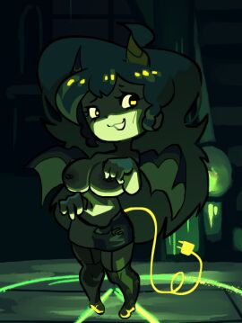 1girls areolae big_breasts breasts edit female female_only friday_night_funkin friday_night_funkin:_funkadelix friday_night_funkin_mod funkadelix_girlfriend_(friday_night_funkin) girlfriend_(friday_night_funkin) halloween horns nipple_piercing nipples piercing ripped_dress succubus_costume succubus_girlfriend_(fnf) tail thighhighs topless wings