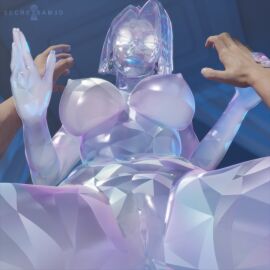 3d 3d_(artwork) close-up diamond dominant dominant_female emma_frost emma_frost_(marvel_rivals) facesitting male_pov nude nude_female pussy_close-up secretsam3d