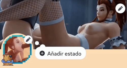 1boy 1girls 2girls animated aphy3d bedroom breasts brigitte brown_eyes brown_hair discord discord_(app) edit4ufap eye_contact nude on_bed overwatch penetration penis sessho3d vaginal_penetration white_skin