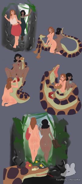 2024 2_penises 5_fingers absurd_res animal_genitalia animal_penis areola ass atlantis:_the_lost_empire audrey_ramirez bangs barefoot bilateral_penetration biped black_hair blue_eyes bodily_fluids boots bottomwear breast_grab breasts brown_boots brown_clothing brown_eyes brown_footwear brown_hair cave clothed clothing coiling_another countershade_face countershade_scales countershade_torso countershading coveralls cum cum_in_mouth cum_in_pussy cum_inside dark_body dark_skin digital_media_(artwork) diphallia diphallism erection feet fellatio female female_on_top female_penetrated fingers footwear forked_tongue genital_fluids genitals group group_sex hair hand_on_another's_breast hand_on_breast head_bump hemipenes hi_res holding_boots holding_clothing holding_footwear holding_object holding_tool holding_wrench human humanoid_feet imminent_vore jane_porter jewelry kaa_(jungle_book) legless licking light_body light_skin lips male male/female male_penetrating male_penetrating_female mammal multi_genitalia multi_penis naga necklace nipples nude on_top open_mouth oral oral_penetration pecivalrat penetration penile penile_penetration penis penis_in_mouth penis_in_pussy pink_areola pink_bottomwear pink_clothing pink_lips pink_nipples pink_pussy pink_skirt plantigrade pubes pussy red_penis red_tongue reptile scales scalie sex skirt snake tail_lick the_jungle_book threesome tongue tongue_out tools topwear trio vaginal_penetration walking_away white_clothing white_topwear wounded wrench