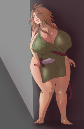 1girls blonde_female blonde_hair bottomless breast_expansion breasts breasts_bigger_than_head gender_transformation genderswap_(mtf) giant_breasts great_sword height_reduction huge_breasts hylian large_breasts link nintendo nipple_bulge nipples pointed_ears rule_63 sequence shortstack shortstackification shrinking small_breasts sword the_legend_of_zelda top_heavy transformation tunic undeadpenguin37