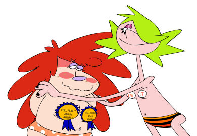 2girls ass breasts female nikoanesti nude ocs panties pasties tagme