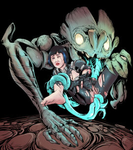 2015 5_fingers ambiguous_anthro ambiguous_gender ambiguous_rape anal anal_sex anthro bangs black_bodysuit black_clothing black_eyebrows black_gloves black_hair black_handwear black_pubes black_skinsuit blue_hair blue_tentacles blue_tongue bodily_fluids bodysuit breasts cleavage clenched_teeth clothed clothing double_penetration duo empty_eyes eye_roll eyebrows eyelashes feet female female/ambiguous female_human female_raped fingernails fingers forked_tongue gloves green_body green_scales hair handwear human kaiju larger_ambiguous larger_anthro leg_grab lips mako_mori mammal monster multicolored_hair nails one_eye_closed oral pacific_rim penetration pubes pussy red_lips renx rimming scales scalie scratches sex sharp_teeth short_hair signature size_difference skinsuit smaller_female smaller_human smaller_penetrated snout soles spread_legs spreading tears teeth tentacle tentacle_in_ass tentacle_in_pussy tentacle_penetration tentacle_tongue teratophilia tight_clothing toenails toes tongue tongue_in_pussy torn_bodysuit two-tone_hair vaginal_penetration yellow_eyes