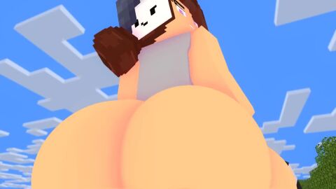 big_ass big_ass_(female) cubanapple minecraft natalie_(cubanapple) tagme twerk twerking video